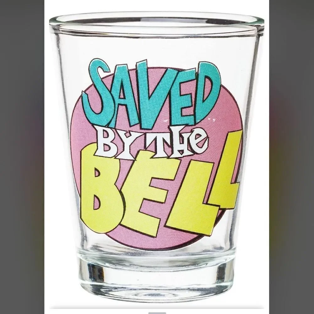 NWT Silver Buffalo Saved By The Bell Retro 4-Pack Shot Glasses Set 1.5 Ounces